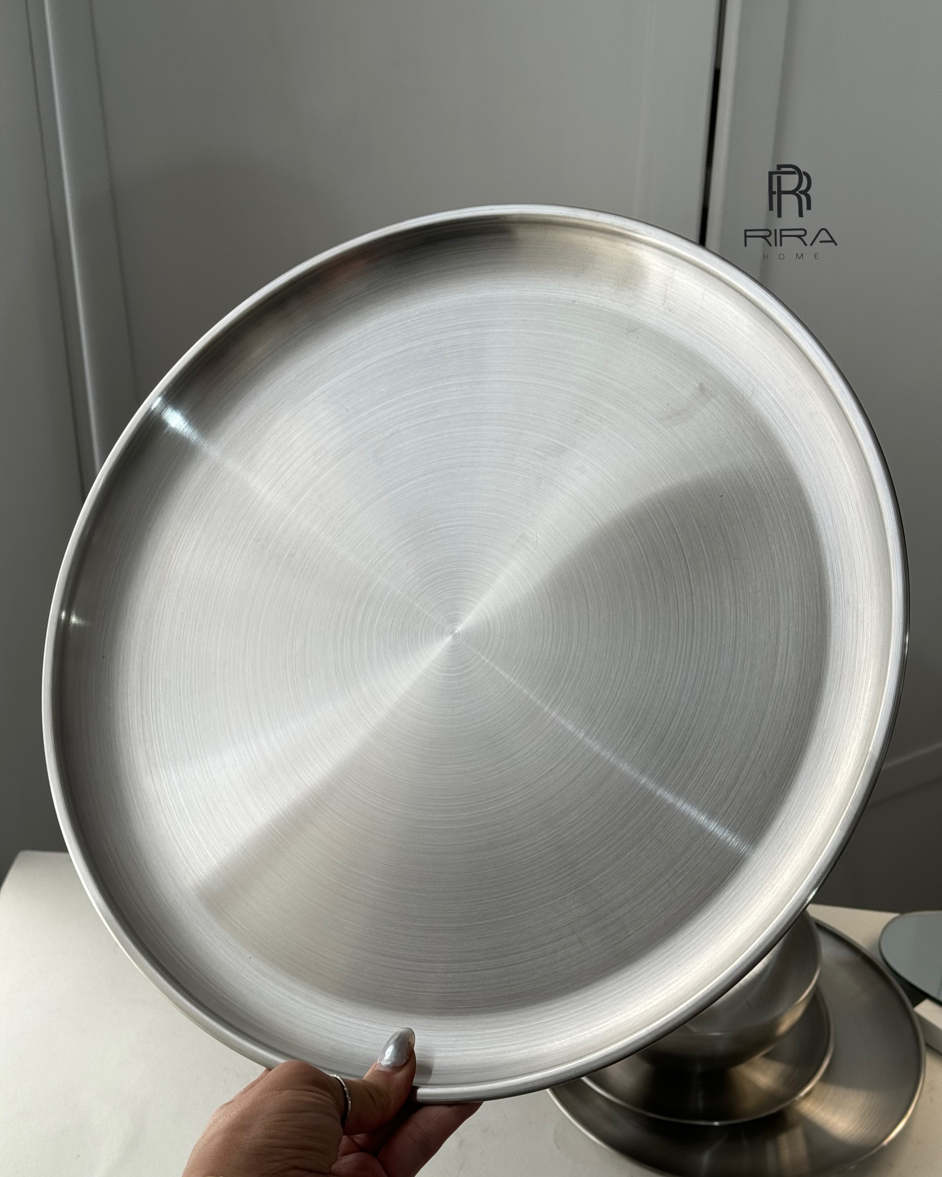 دیس استیل گرد وارداتی  36cm
